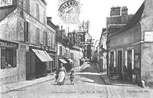 Historické foto Villeneuve sur Yonne