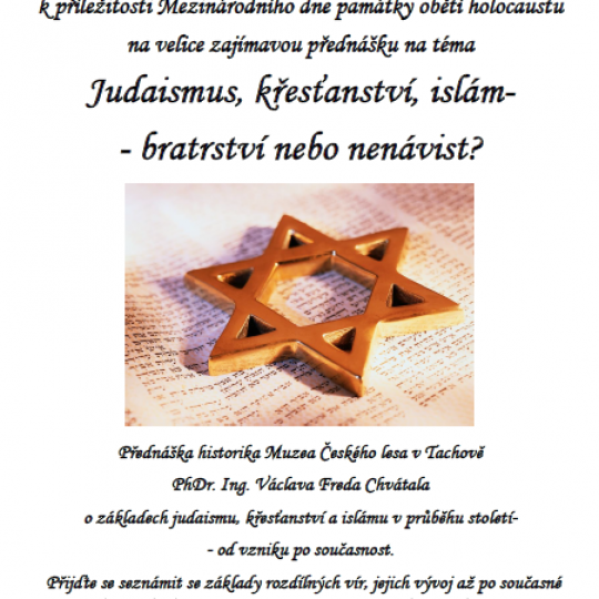 Judaismus, křesťanství, islám - bratrství nebo nenávist? 1
