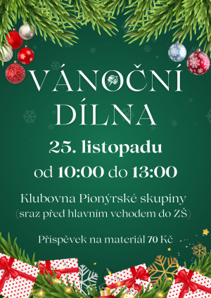 vánoční dílna