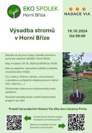 Výsadba stromů v Horní Bříze