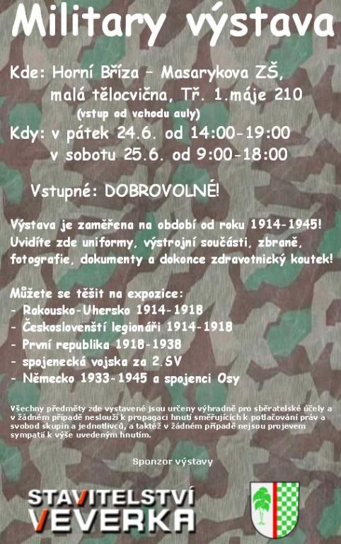 Military výstava 24.a 25.červen